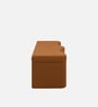 Velmora Wave Storage Bench In Caramel Brown Colour