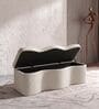 Velmora Wave Storage Bench In Grey Colour