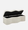 Velmora Wave Storage Bench In Grey Colour