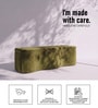 Velmora Wave Storage Bench In Moss Green Colour