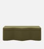 Velmora Wave Storage Bench In Moss Green Colour