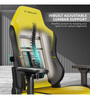 Velocity Leather Gaming Chair in Yellow & Black Colour