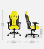 Velocity Leather Gaming Chair in Yellow & Black Colour