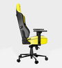 Velocity Leather Gaming Chair in Yellow & Black Colour