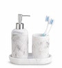 Snow Velora 3-Piece Contemporary Bathroom Organizer Set