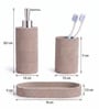 Linen Velora 3-Piece Decorative Bath Organizer Set