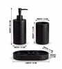 Black Velora 3-Piece Designer Bathroom Organizer Set