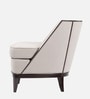 Velora Fabric Lounge Chair In Beige Color