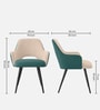 Velora Premium Armchair In Green Colour