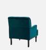 Velora Tufted Back 1 Seater Sofa In Teal Colour