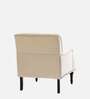 Velora Tufted Back Fabric 1 Seater Sofa In Off White Colour