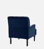 Velora Tufted Back Fabric 1 Seater Sofa In Blue Colour