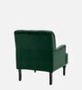 Velora Tufted Back Fabric 1 Seater Sofa In Green Colour