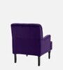 Velora Tufted Back Fabric 1 Seater Sofa In Purple Colour
