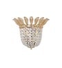 Veloria Honey Crystal Wall Light With Gold Finish Metal Body Modern Decorative Crystal Wall Lamp For Bedroom, Living Room & Hallway (E14 Compatible)