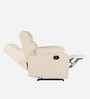 Veloura Fabric 1 Seater Manual Recliner in Beige Colour