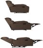 Veloura Fabric 1 Seater Manual Recliner in Brown Colour