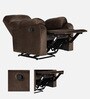 Veloura Fabric 1 Seater Manual Recliner in Brown Colour