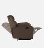 Veloura Fabric 1 Seater Manual Recliner in Brown Colour