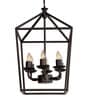 Velsa 6Lt Black Chandelier