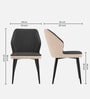 Veltrano Luxury Upholstered Chair In Dark Grey Colour