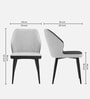 Veltrano Luxury Upholstered Chair In Light Grey Colour