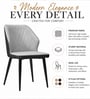 Veltrano Luxury Upholstered Chair In Light Grey Colour