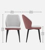 Veltrano Luxury Upholstered Chair In Pink Colour