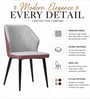 Veltrano Luxury Upholstered Chair In Pink Colour