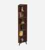 Veluno  Corner Bookshelf in Brown Color