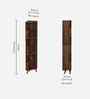 Veluno  Corner Bookshelf in Brown Color