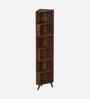 Veluno  Corner Bookshelf in Brown Color