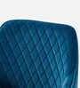 Velutinous Velvet Guest Chairs In Blue  Colour