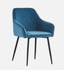 Velutinous Velvet Guest Chairs In Blue  Colour