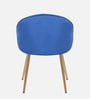 Velutinous Velvet Guest Chairs In Blue  Colour
