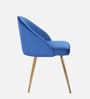 Velutinous Velvet Guest Chairs In Blue  Colour