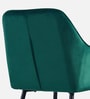 Velutinous Velvet Guest Chairs In Green  Colour