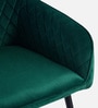 Velutinous Velvet Guest Chairs In Green  Colour