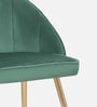 Velutinous Velvet Guest Chairs In Green  Colour
