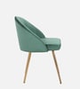 Velutinous Velvet Guest Chairs In Green  Colour