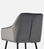 Velutinous Velvet Guest Chairs In Grey  Colour