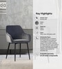 Velutinous Velvet Guest Chairs In Grey  Colour