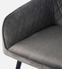 Velutinous Velvet Guest Chairs In Grey  Colour