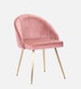 Velutinous Velvet Guest Chairs In Pink Colour
