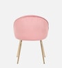 Velutinous Velvet Guest Chairs In Pink Colour