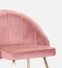 Velutinous Velvet Guest Chairs In Pink Colour