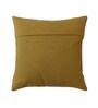 Velvet 18 x 18 Inch 1 Cushion Cover in Yellow Color