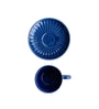 Velvet 250ml Blue Ceramic (Set of 4) Tea Cup & Saucer Set