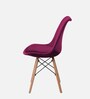 Eames Velvet Iconic Chair in Dark Pink Colour