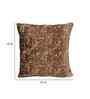Brown Jacquard Glitter Printed 16X16 Inches 2Pcs Cushion Covers